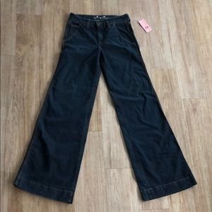 NWT Juicy Couture wide leg dark denim jeans
